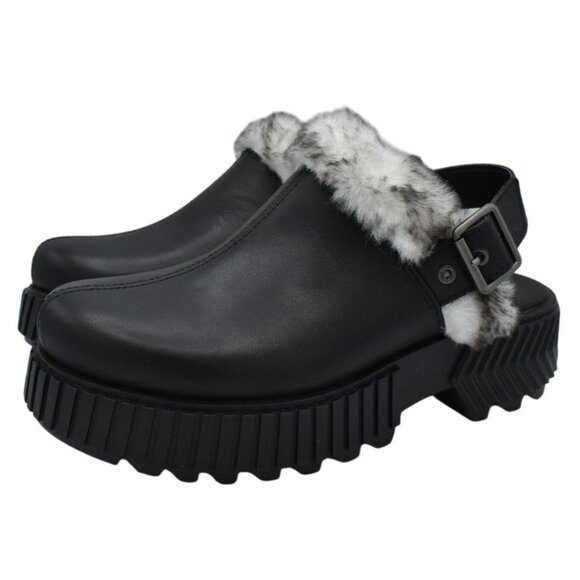 Sorel Shoes - Sorel Womens Size 9 ONA AVE Black Sea Salt Leather Slip On Mules Clogs Shoes